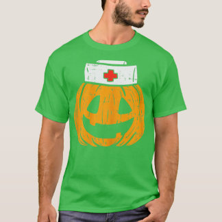 Camiseta Enfermeira de abóbora Enfermeira Encarada Encarada