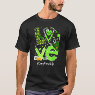 Camiseta Enfermeira de Acampamento Enfermeira Vida Amor Cor