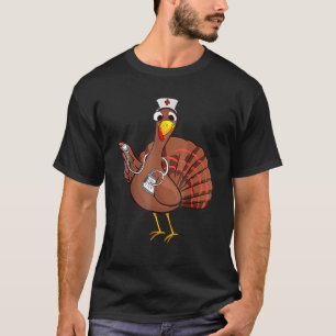 Camiseta Enfermeira de Ação de Graças Dia do Banquete Legal