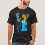 Camiseta Enfermeira de Amor Hanukkah Enfermeiras Judias Cha<br><div class="desc">Enfermeira Ama Hanukkah Enfermeiras Judias Chanukah PJs Pajama.</div>