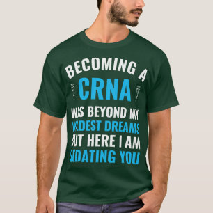 Camiseta Enfermeira de anestesia se tornando graduação em C