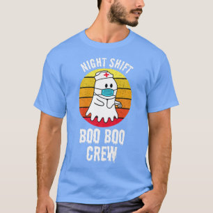 Camiseta Enfermeira de Boo Boo Boo Halloween Para Enfermeir