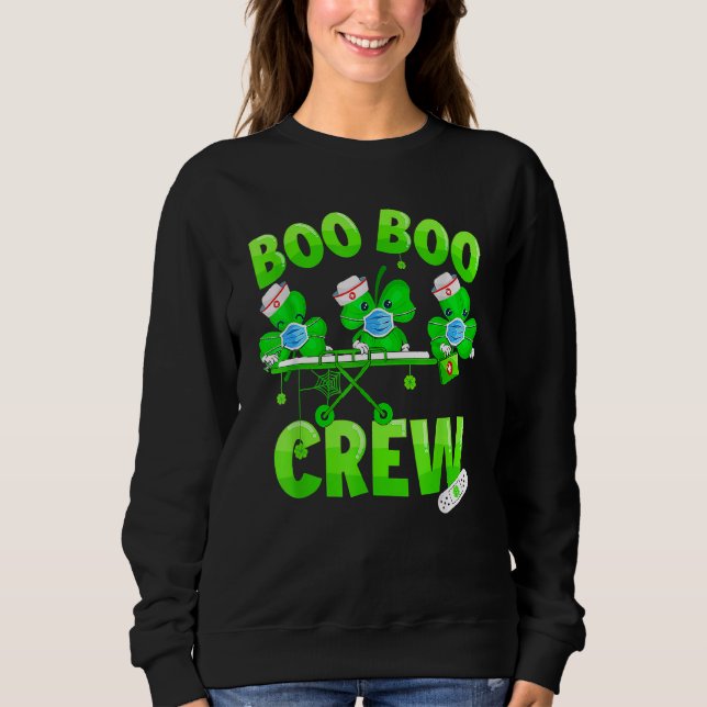 Camiseta Enfermeira de Boo Boo Enfermeira Dia de São Patríc (Frente)