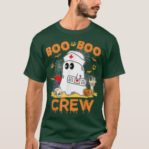 Camiseta Enfermeira de Boo Boo Enfermeira Fantasma Engraçad