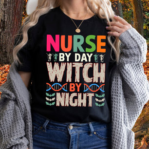 Camiseta Enfermeira de Bruxa do Dia de Enfermagem do Dia da