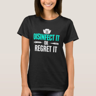 Camiseta Enfermeira de Controle de Infecção Engraçada Preve