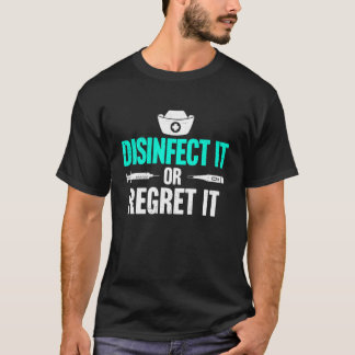 Camiseta Enfermeira de Controle de Infecção Engraçada Preve