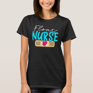 Camiseta Enfermeira de Coração Flutuante Adorável