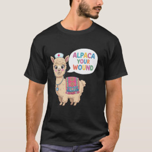 Camiseta Enfermeira de Cuidados com Feridas Fofinha Alpaca 