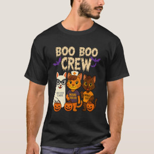 Camiseta Enfermeira de Cuidados com Feridas Gatos de Hallow