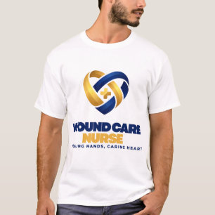 Camiseta Enfermeira de Cuidados com Feridas Mãos que Curam 
