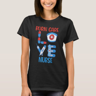 Camiseta Enfermeira de Cuidados com Queimaduras Ama Design