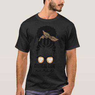 Camiseta Enfermeira de Cuidados Críticos Enfermeira Afro Me