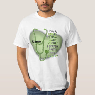 Camiseta Enfermeira de Cuidados de Longo Prazo do Coração V