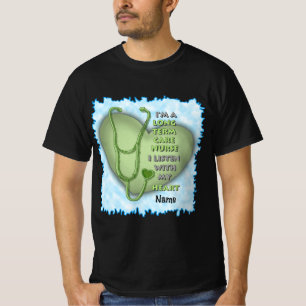 Camiseta Enfermeira de Cuidados de Longo Prazo do Coração V