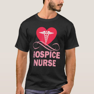 Camiseta Enfermeira de Cuidados Paliativos Amor Coração Imp