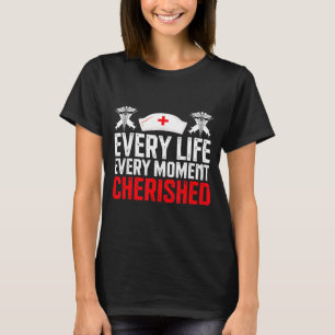 Camiseta enfermeira de cuidados paliativos de hospice arte 