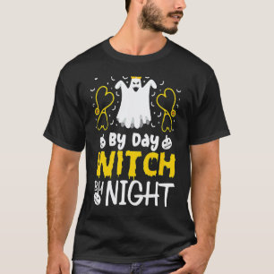 Camiseta Enfermeira De Dia Bruxa De Noite Estetoscópio Cora