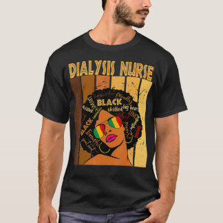 Camiseta Enfermeira de diálise afro-americana negra