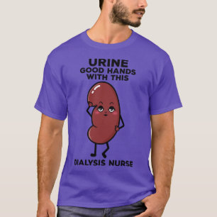 Camiseta Enfermeira de diálise cega Urina Boas Mãos Pun