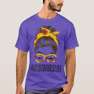 Camiseta Enfermeira de Diálise de Cabelo Mensageiro Girassó