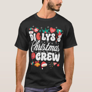 Camiseta Enfermeira de diálise Diálise Natal Tripulação Nat