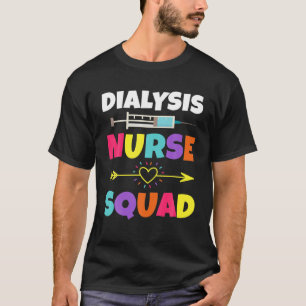 Camiseta Enfermeira de Diálise Enfermeira Feliz Enfermeira