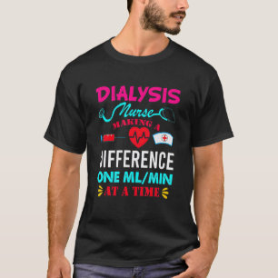 Camiseta Enfermeira de Diálise Fazendo a Diferença Enfermag