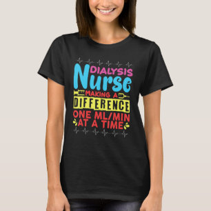 Camiseta Enfermeira de Diálise Fazendo a Diferença Um Mlmin