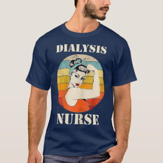 Camiseta Enfermeira de diálise feminina - Enfermeira de nef