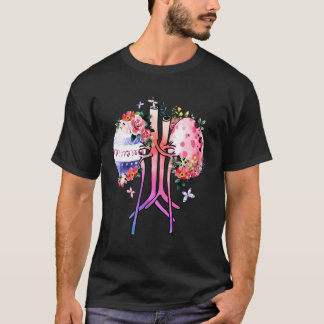 Camiseta Enfermeira de Diálise Floral Ovo de Páscoa Rim Diá