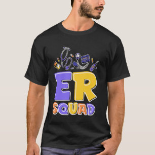 Camiseta Enfermeira de Emergência Equipe Er, Hospital ER e