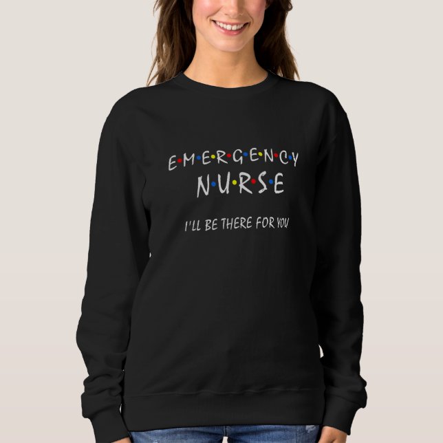 Camiseta Enfermeira de emergência estarei lá para você, enf (Frente)
