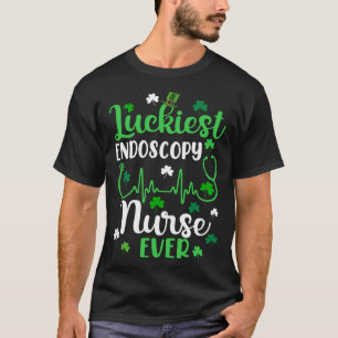 Camiseta Enfermeira de Endos Mais Sortuda Sempre Trevo Irla