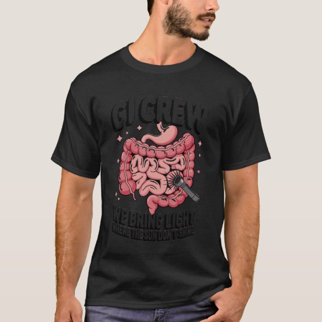 Camiseta Enfermeira de Endoscopia de Gastroenterologia da E (Frente)
