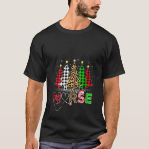 Camiseta Enfermeira de Enfermeira C da Xadrez de Búfalo-Leo