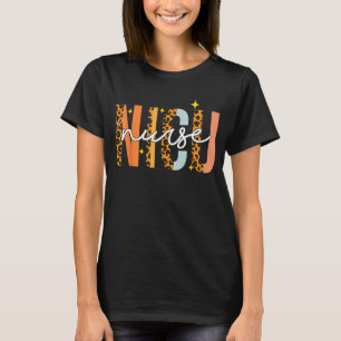 Camiseta Enfermeira de Enfermeira de Enfermeira de Leopard 