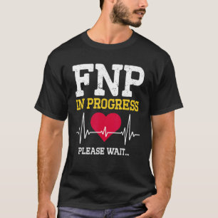 Camiseta Enfermeira de Família Fnp em Progresso Enfermagem