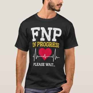 Camiseta Enfermeira de Família Fnp em Progresso Enfermagem