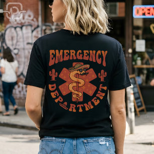 Camiseta Enfermeira de Festa do Departamento de Emergência 