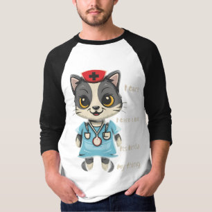 Camiseta Enfermeira de Gatos: É a minha coisa