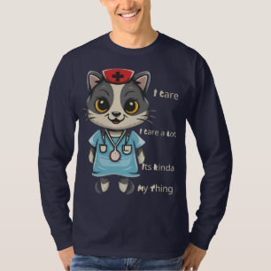 Camiseta Enfermeira de Gatos: É a minha coisa