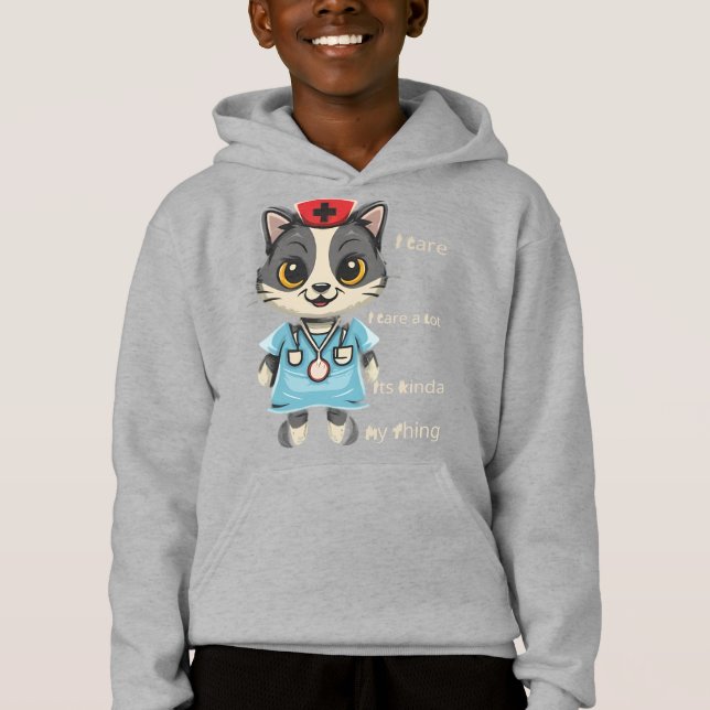 Camiseta Enfermeira de Gatos: É a minha coisa (Frente)