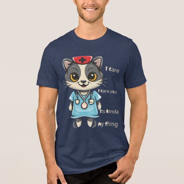 Camiseta Enfermeira de Gatos: É a minha coisa (Frente)