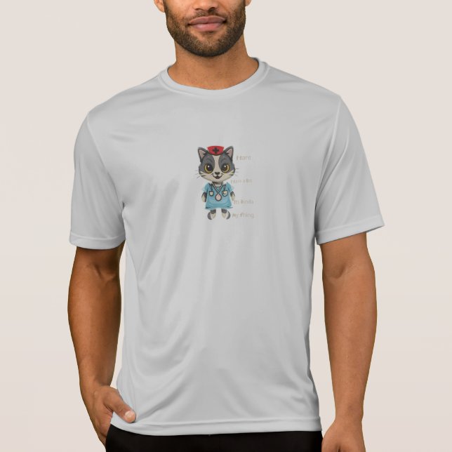 Camiseta Enfermeira de Gatos: É a minha coisa (Frente)