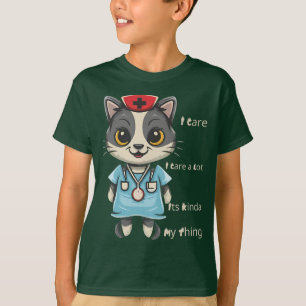 Camiseta Enfermeira de Gatos: É a minha coisa