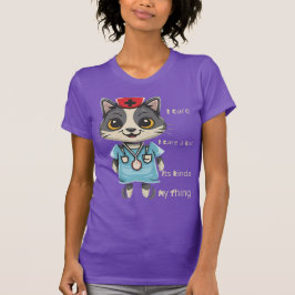 Camiseta Enfermeira de Gatos: É a minha coisa