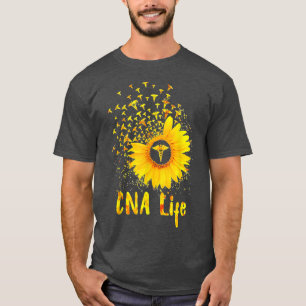 Camiseta Enfermeira de girassol da CNA Life