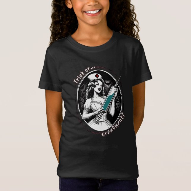 Camiseta Enfermeira de Halloween (Frente)