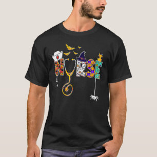 Camiseta Enfermeira de Halloween Enfermagem Saudável Enferm